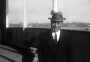 Aboard the S.S. Majestic en route to Europe, 1924