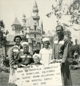 The Barstow family in Disneyland